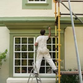 Exterior painting by our crew